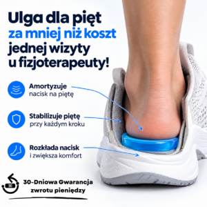 SoftStep™ – Żelowe Wkładki na Ostrogi Piętowe, Bóle stóp i Opuchnięte stopy